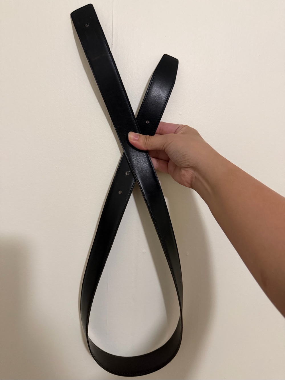 Hermes black belt 32mm